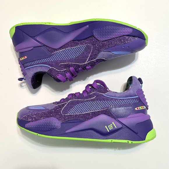PUMA RS-X LaMelo Galaxy Training Shoes Purple Suede Size 6.5c Women’s Size 8 - Picture 3 of 7